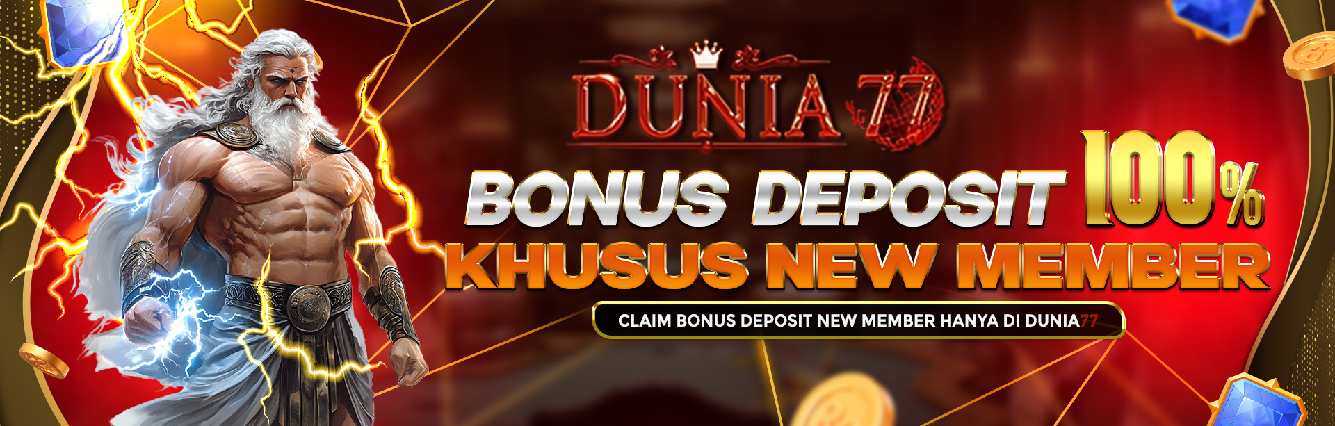 BONUS DEPOSIT MEMBER BARU 100%