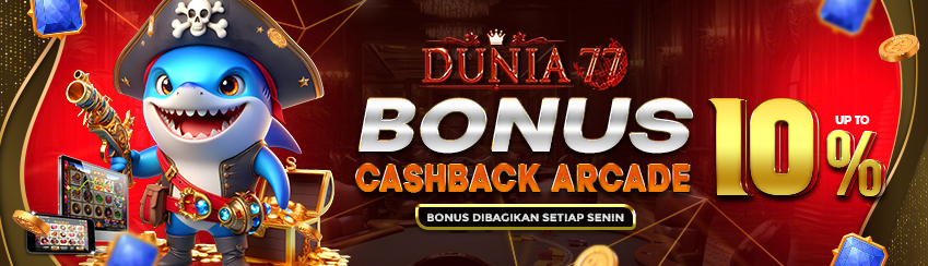 BONUS CASHBACK ARCADE MINGGUAN UP TO 10%